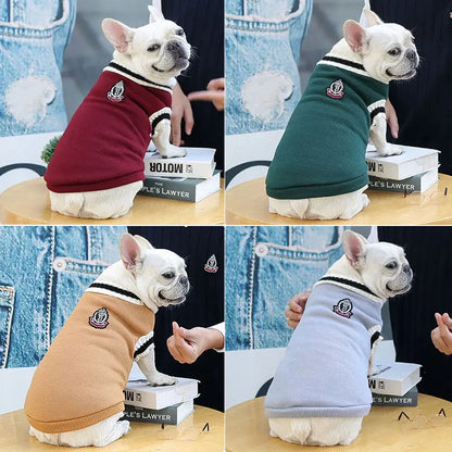 Warm College Dog Sweater