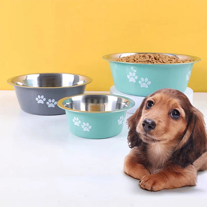 Stainless Steel Non-slip Dog Bowls