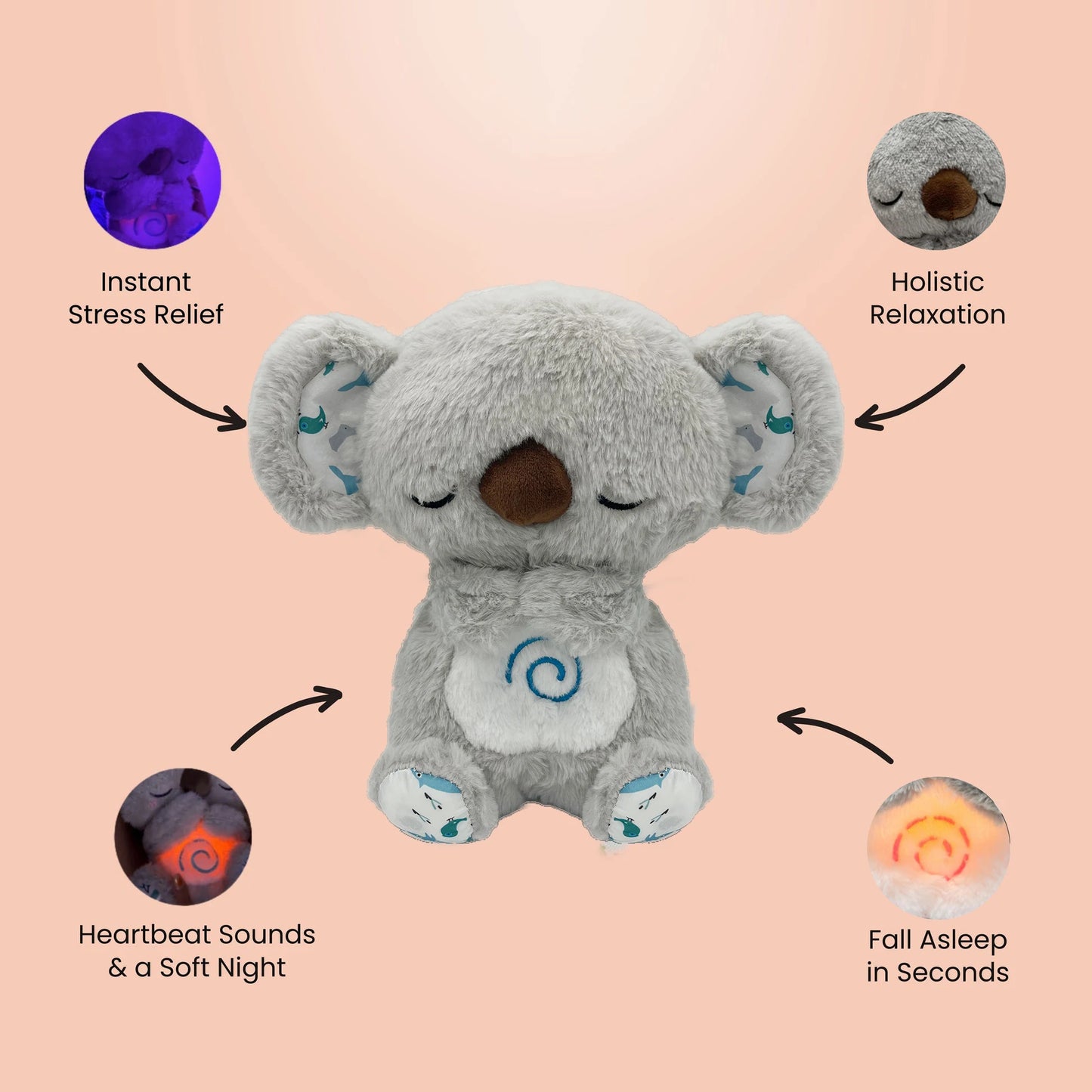 Breathing Plush Toy for Calming