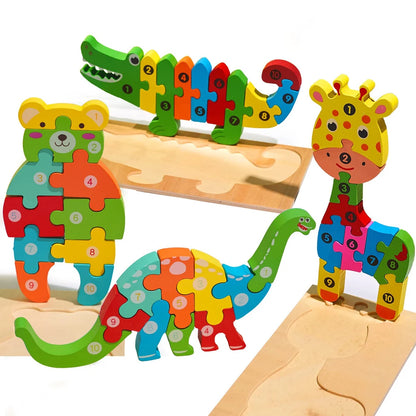 3D Wooden Educational Puzzles