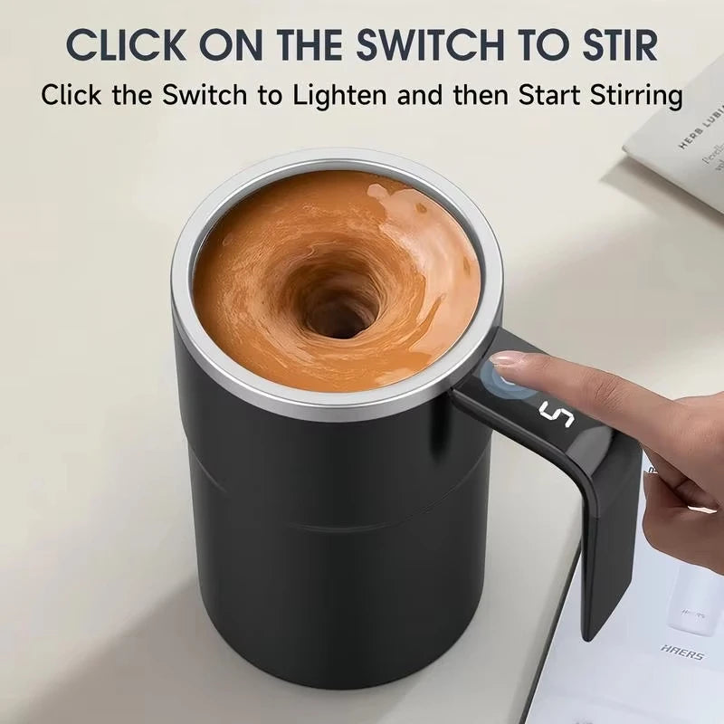 380ML USB Rechargeable Mini Electric Coffee Self Mixing Mug