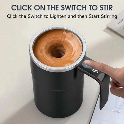 380ML USB Rechargeable Mini Electric Coffee Self Mixing Mug