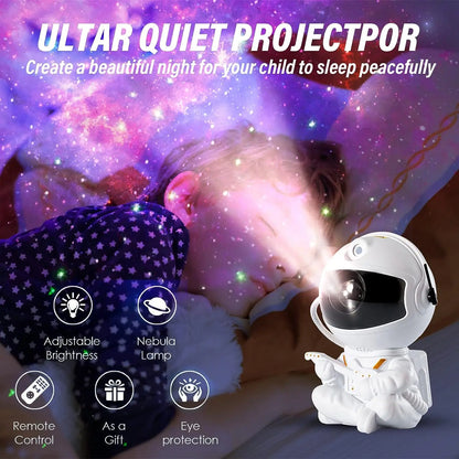 Astronaut Galaxy Night Light Projector