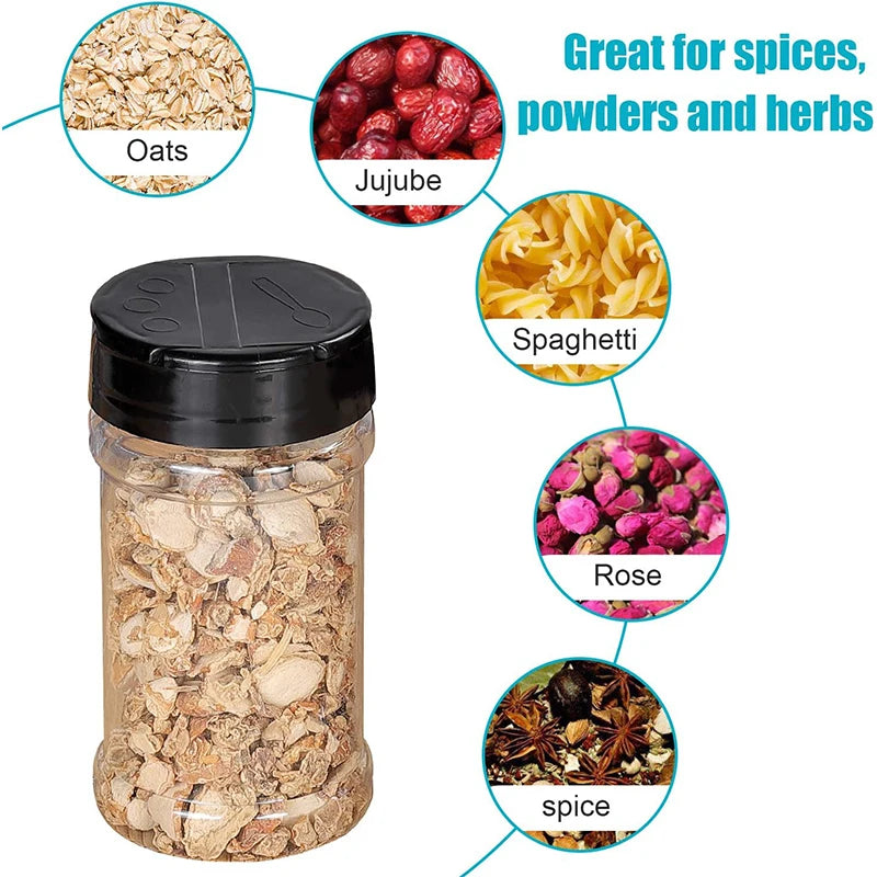 Kitchen Plastic Spice Jars