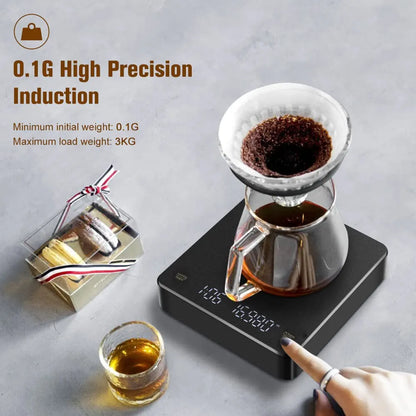 Kitchen USB Digital Coffee Scale with Timer