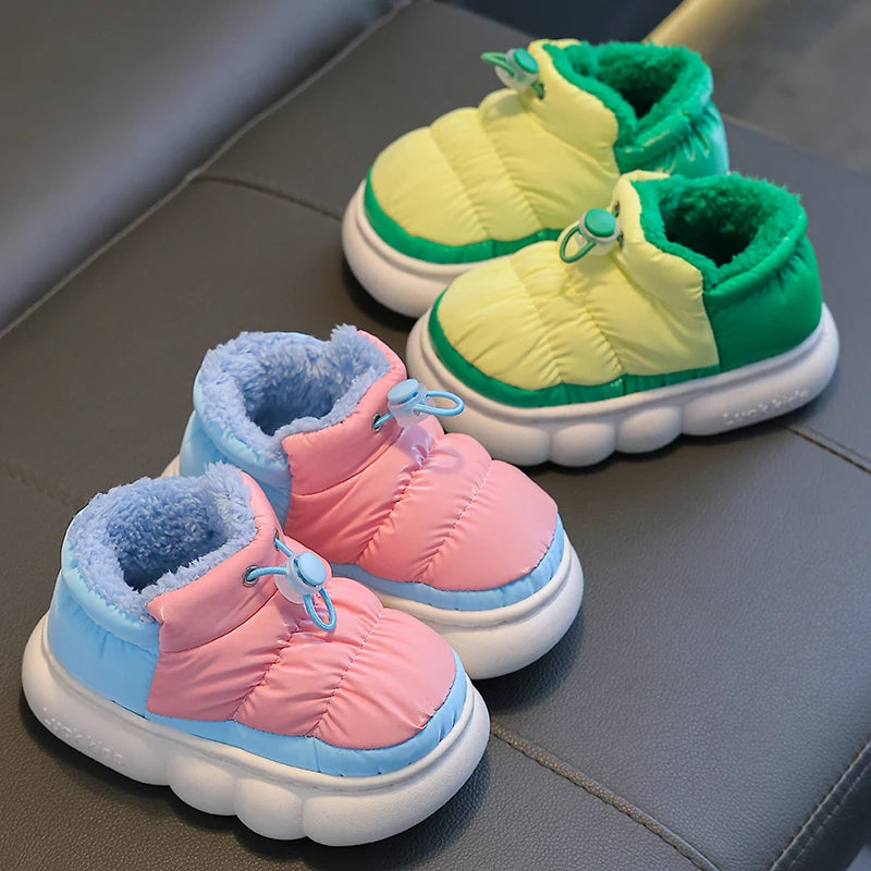 Winter Waterproof Cotton Slippers for Kids