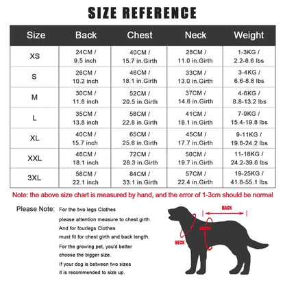 Large Winter Dog Clothes