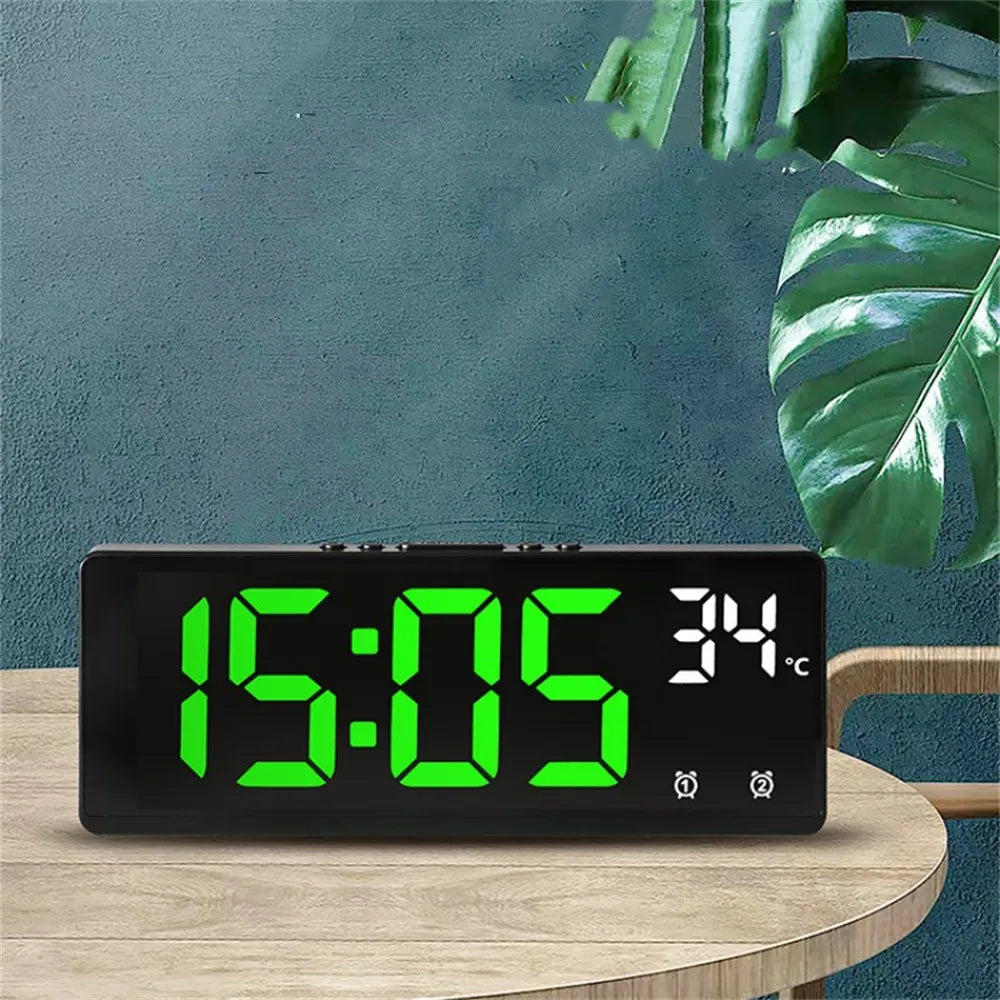 Voice Control Digital LED Alarm Clock