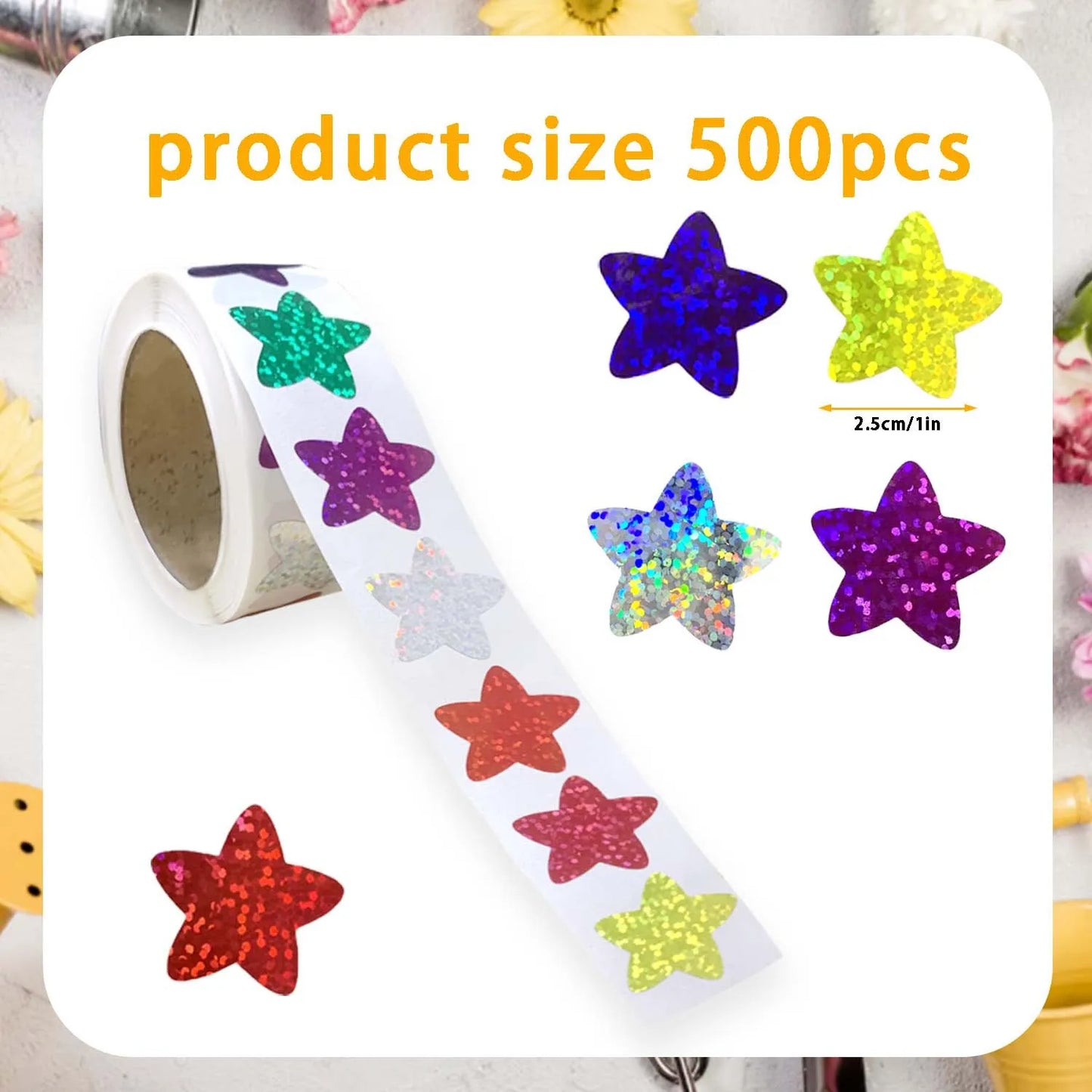 Colorful Star Stickers for Kids