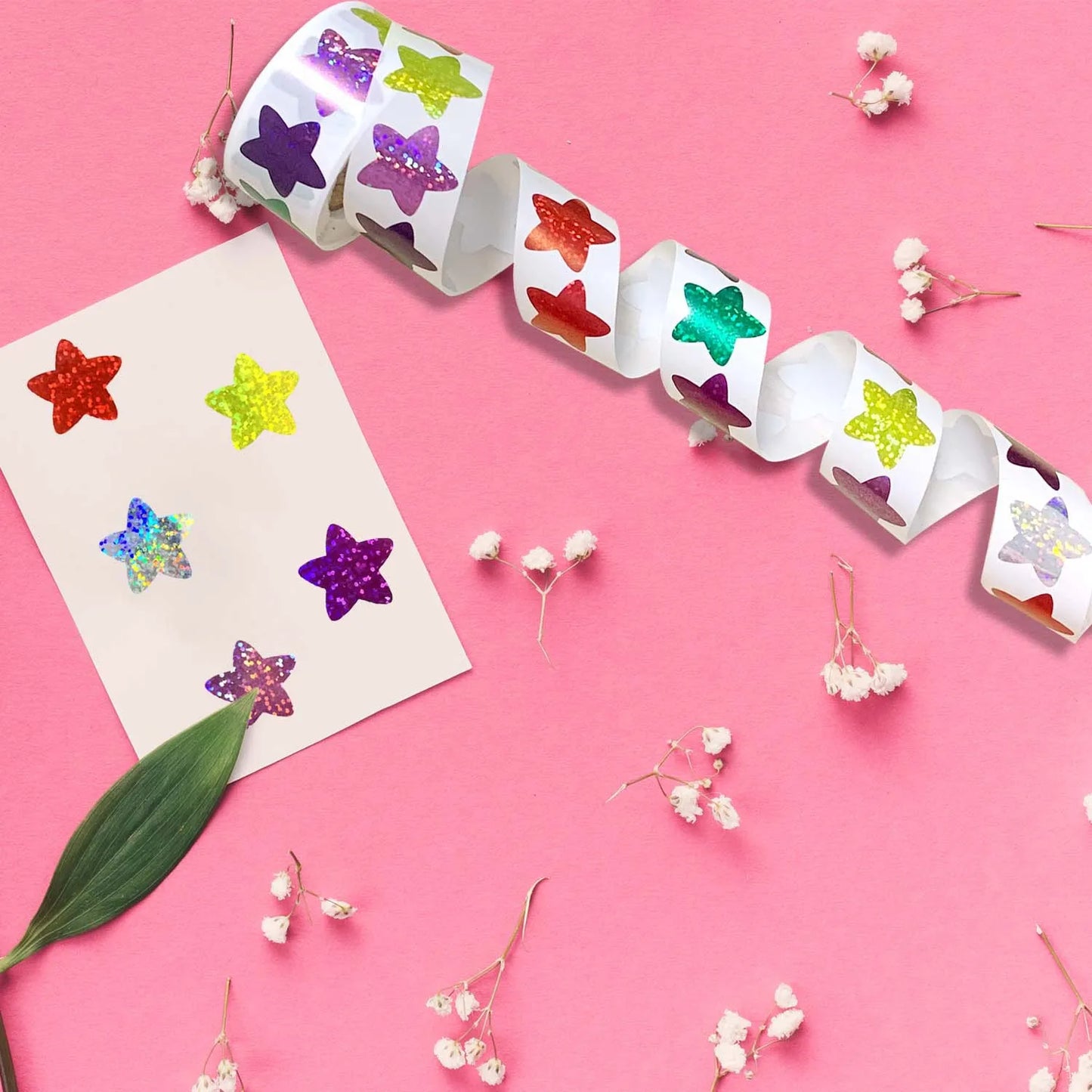 Colorful Star Stickers for Kids