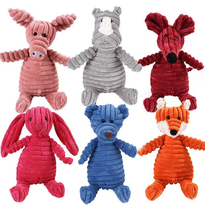 Plush Corduroy Chew Dog Toys