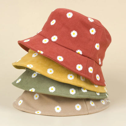 Summer Cute Flower Bucket Hat for Kids