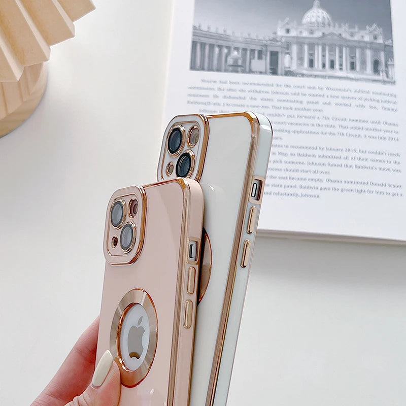 Luxury Plating Shockproof Case For iPhone