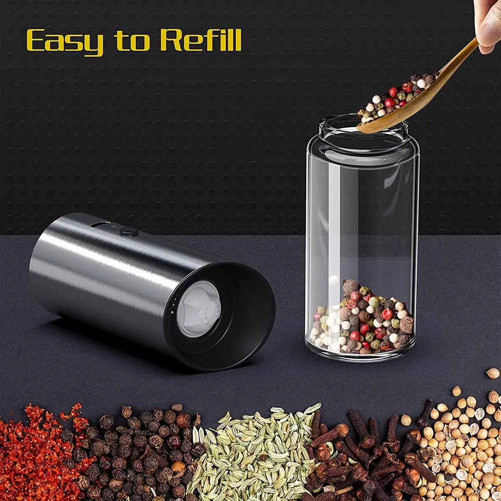 USB Rechargeable Electric Salt and Pepper Grinder