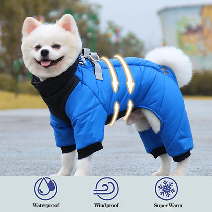 Waterproof Winter Cotton Dog Clothes