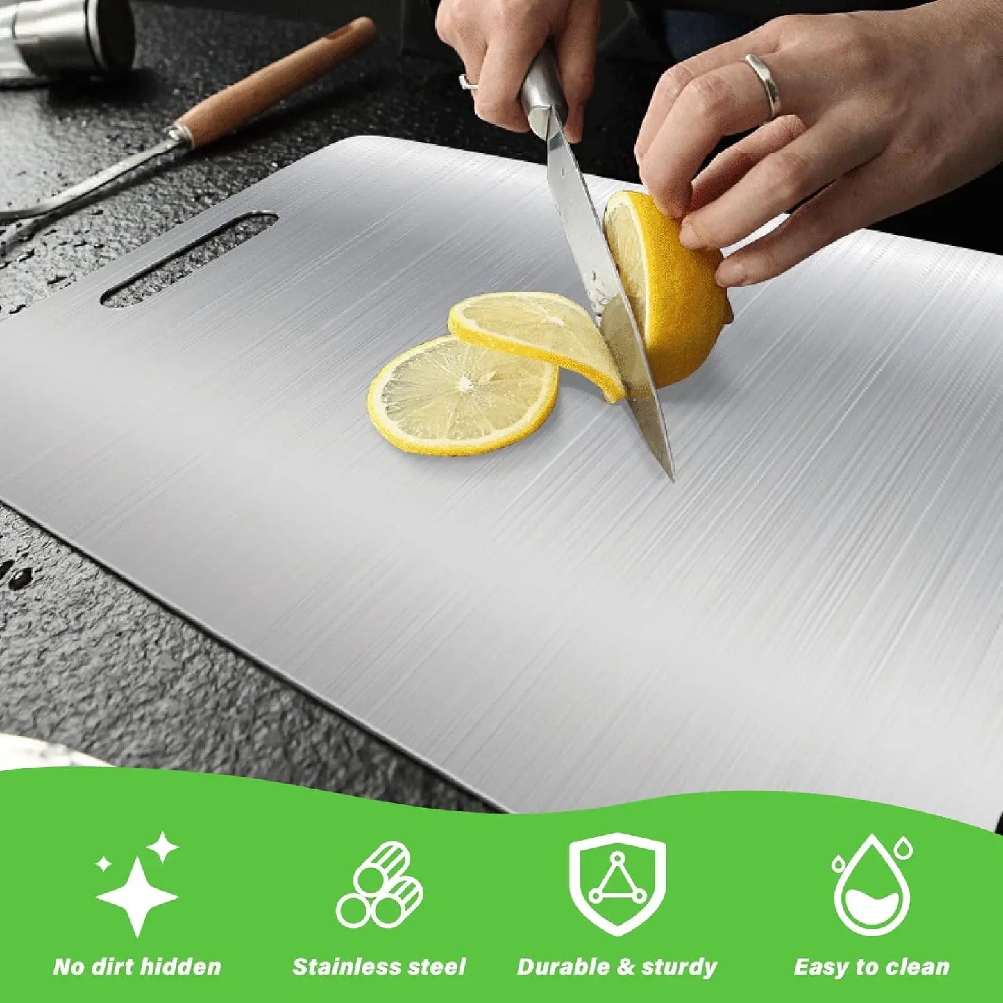 Stainless Steel Kitchen Chopping Board