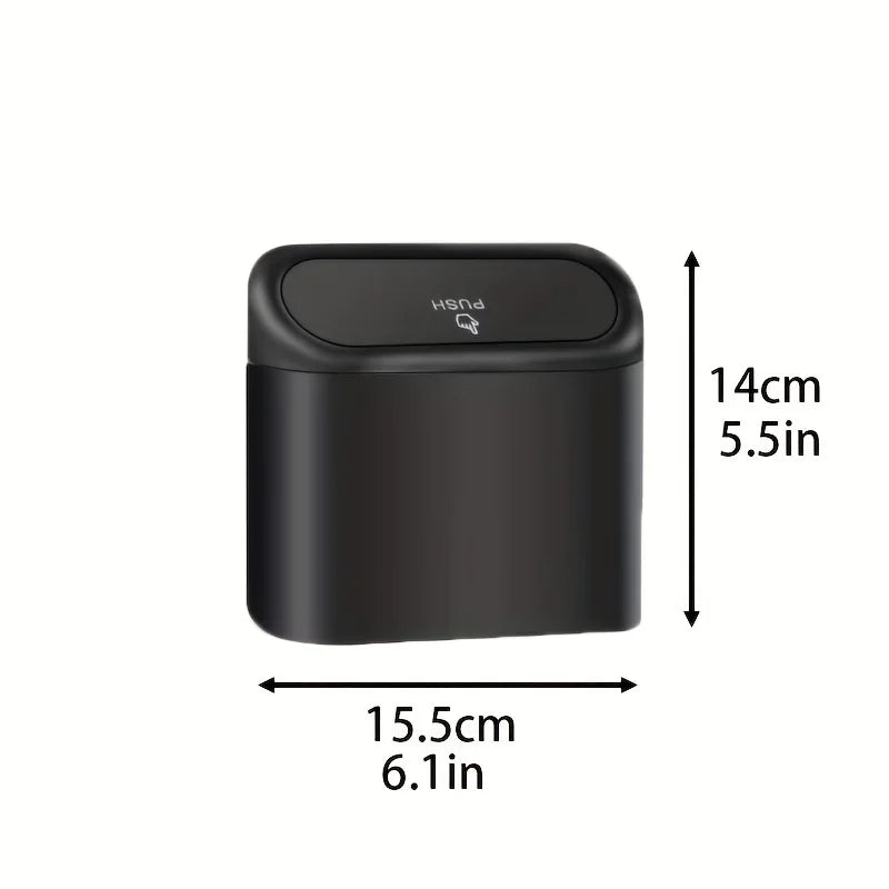 3 Pcs Car Trash Can with Lid and Garbage Bags