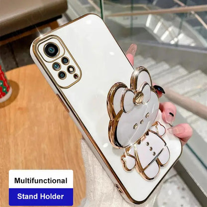 Make Up Mirror Plating Phone Holder Case