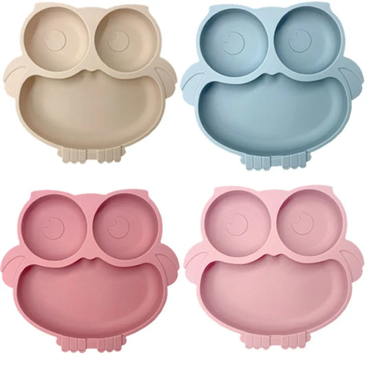 BPA Free Cute Silicone Plate for Toddlers