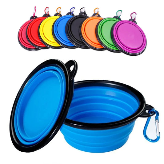 Foldable Silicone Portable Dog Bowl