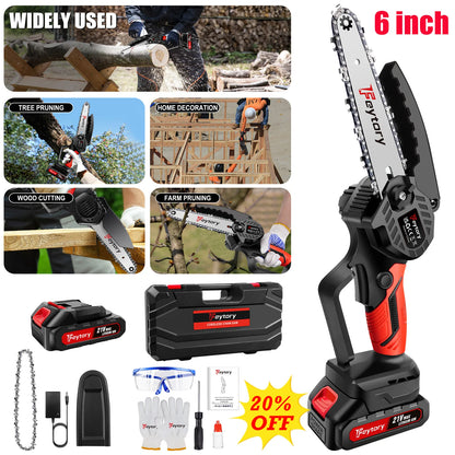 Mini Chainsaw Cordless 6 Inch