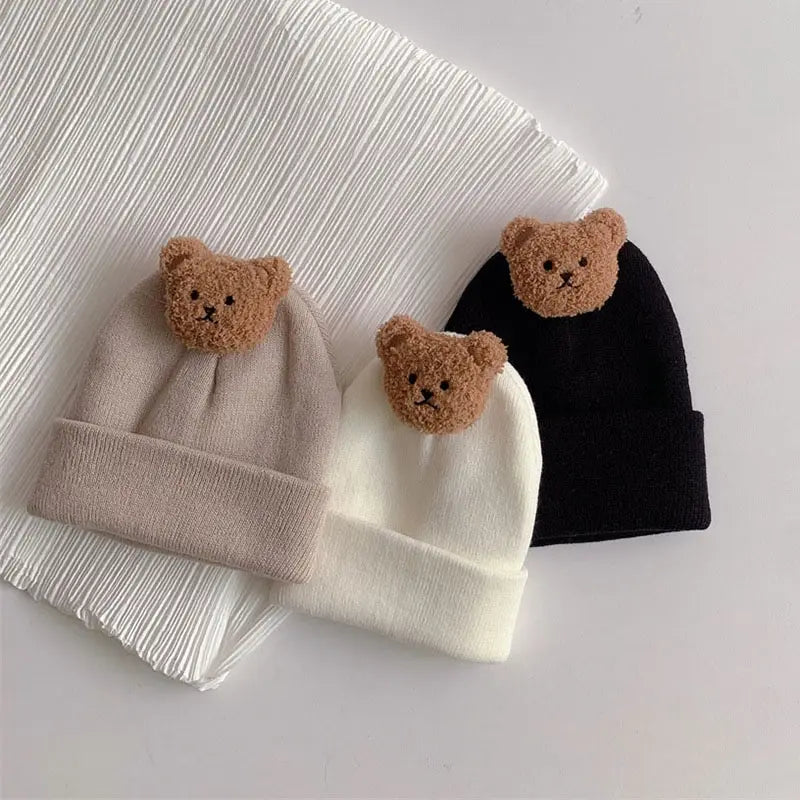 Autumn Knitted Baby Bear Hat