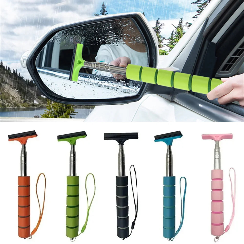 Car Stainless Steel Telescopic Mirror Wiper