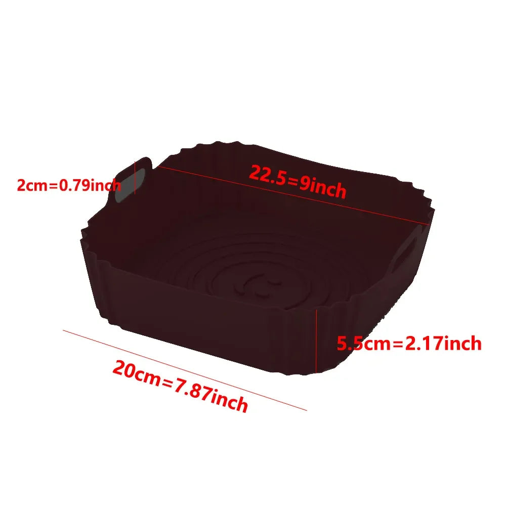 Silicone Air Fryers Oven Baking Tray