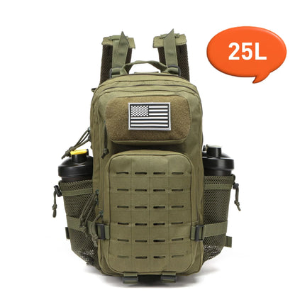 25L Waterproof Backpack with 2 Bottle Holders