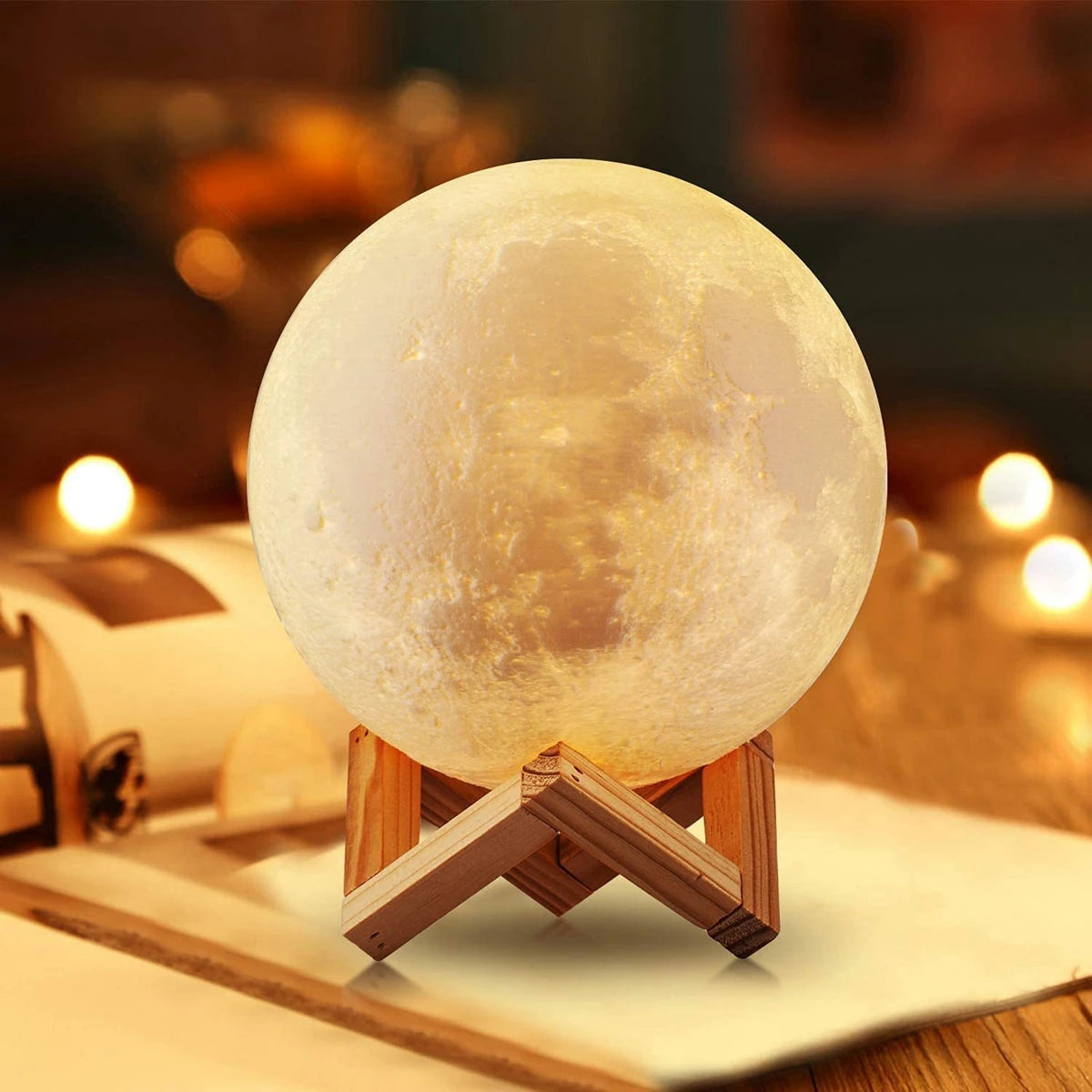 LED Moon Lamp for Bedroom Decor