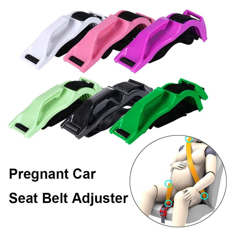 Pregnant Woman Driving Safe Belt